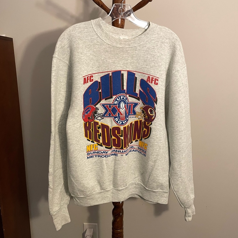 Vintage Gray NFL Super Bowl XXVI Sweatshirt